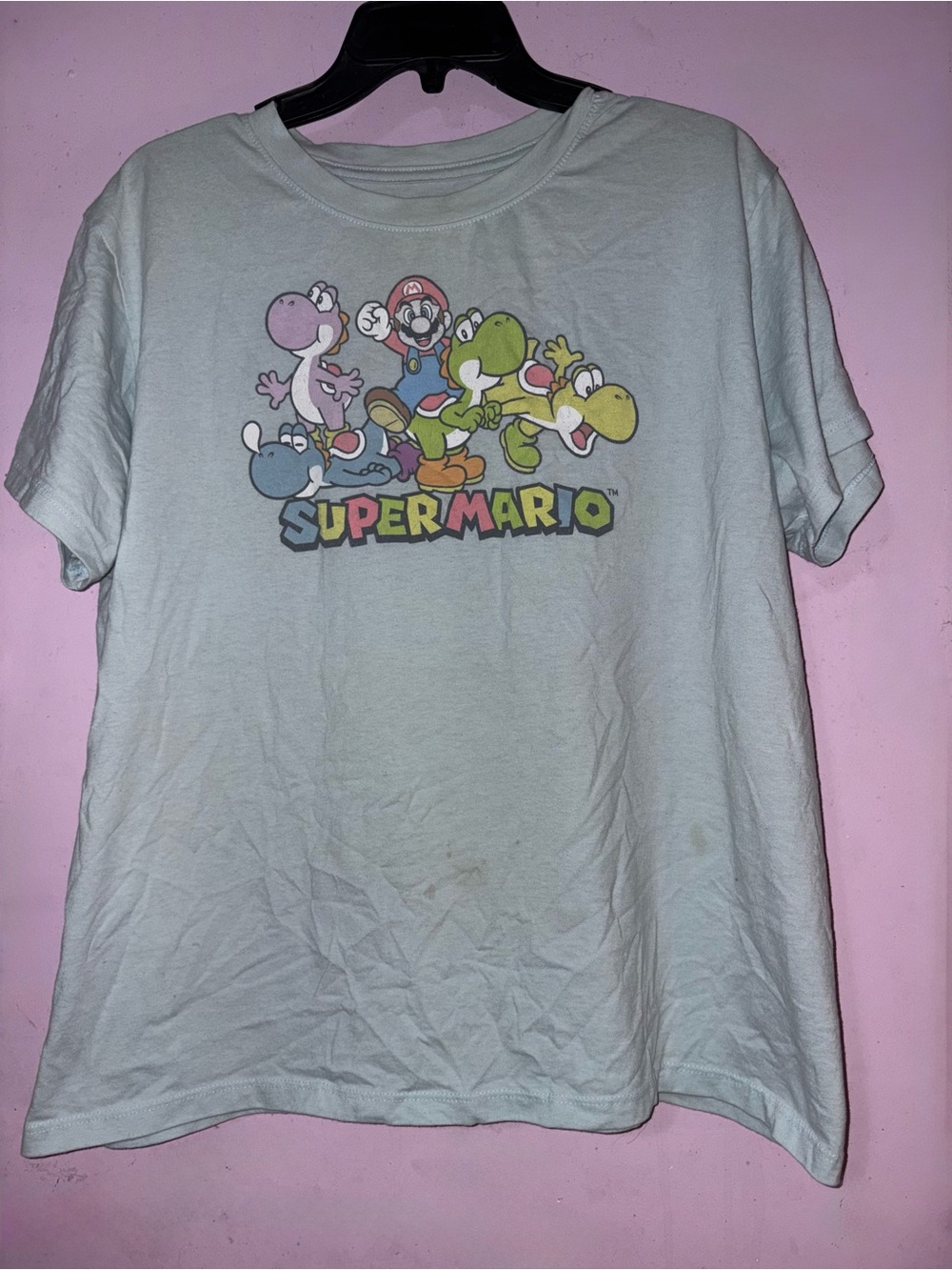 Nintendo Super Mario Graphic Tee - Light Blue